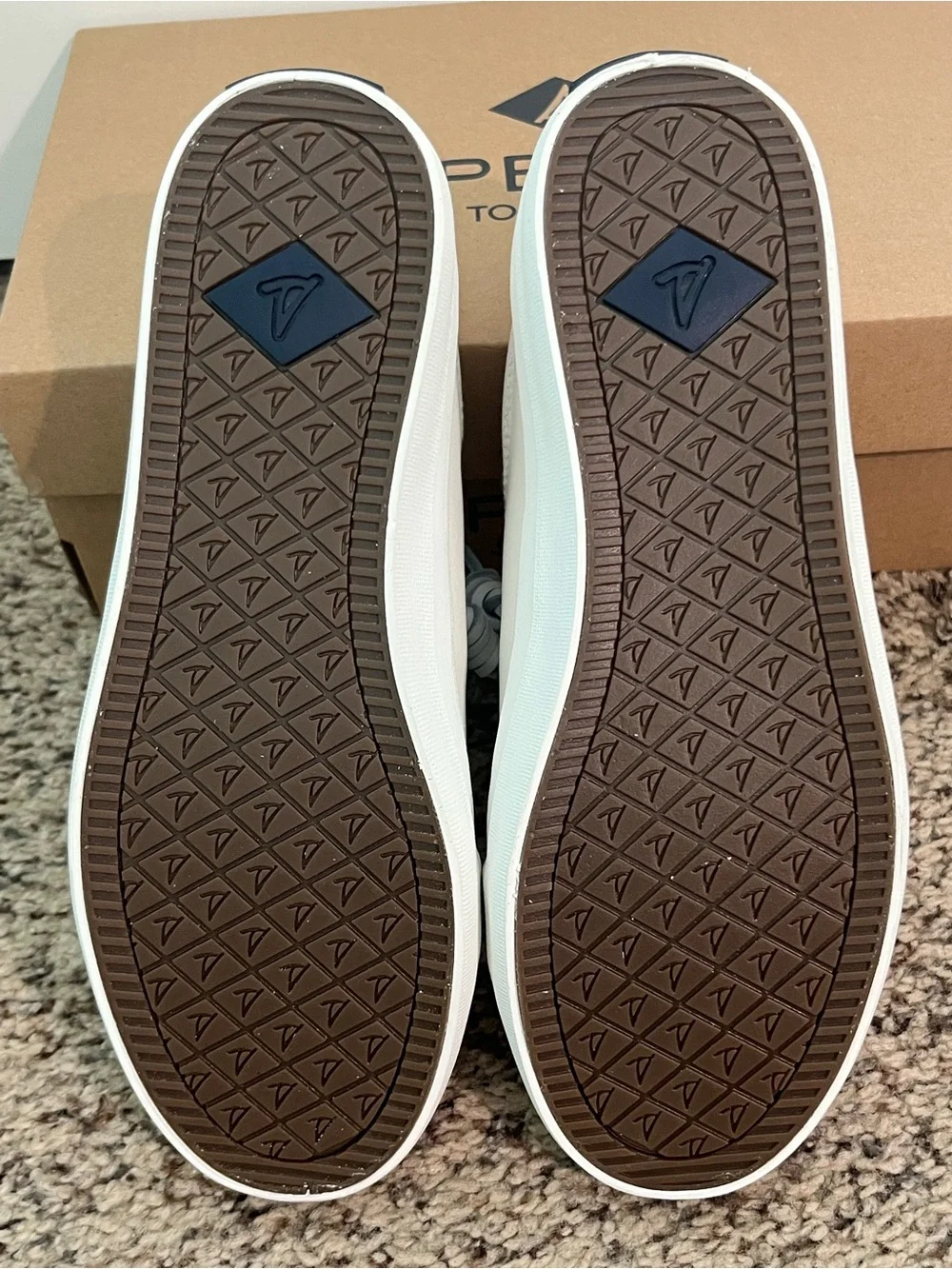 Sperry Women's White Low-Top Leather Sneakers